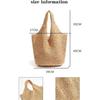 Large Straw Beach Bag for Women 2025 Summer Woven Tote with Long Shoulder Strap and Large Capacity