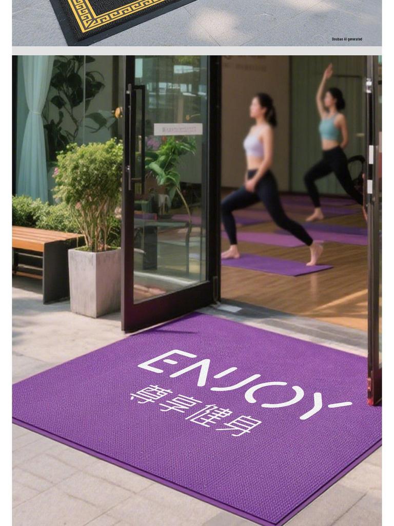 Anti-Slip Coir Logo Entrance Mat for Hotels