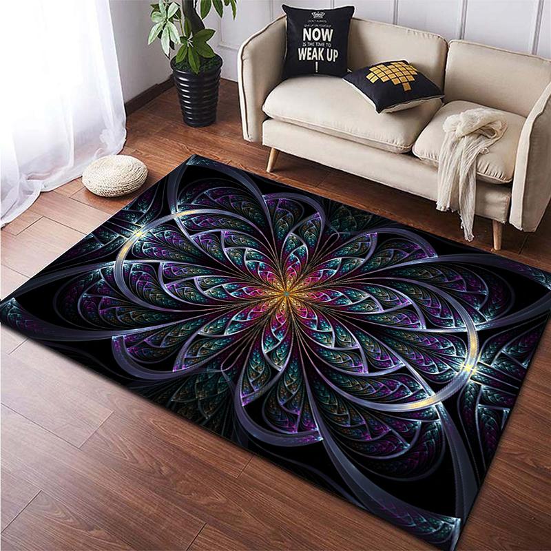 Colorful Magical Fantasy Abstract Art Printed Carpet for Living RoomHome Decoration Mats Boho Rugs Dropshipping Outdoor Rugs
