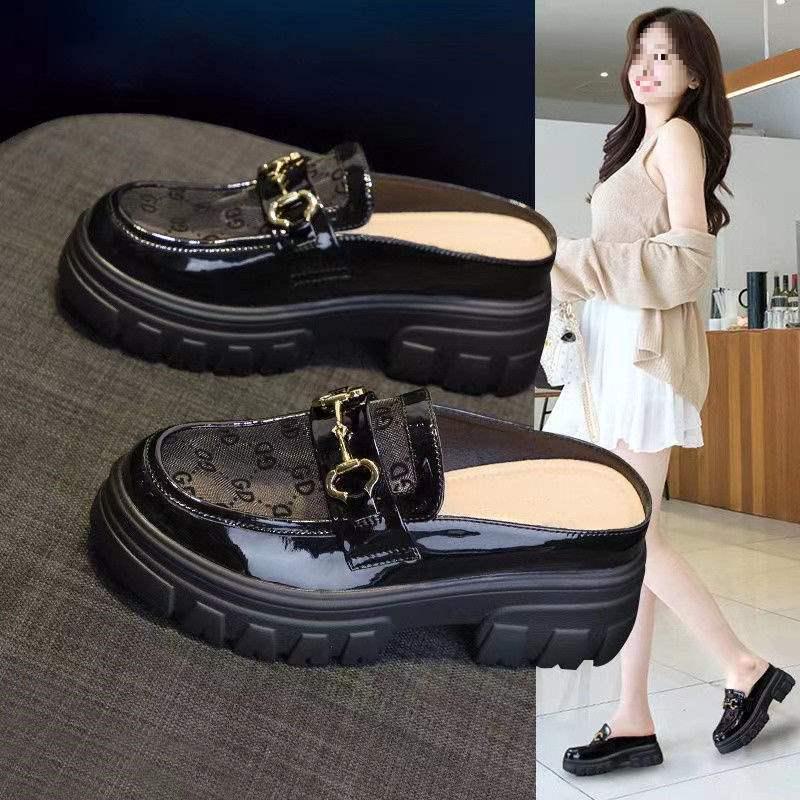 

Женские летние сетчатые лоферы с нескользящей подошвой - полушлепанцы баотоу, универсальный и прохладный ажурный дизайн для ношения на улице 37