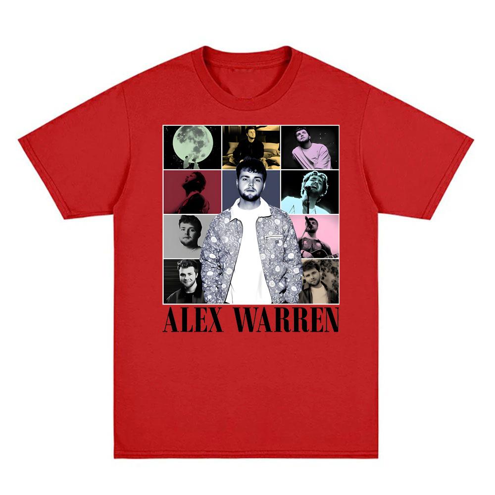 Alex Warren T-Shirt Summer Casual fashion Tshirt Popular High Quality Graphic Printing Singer's same style 100%CottonTops