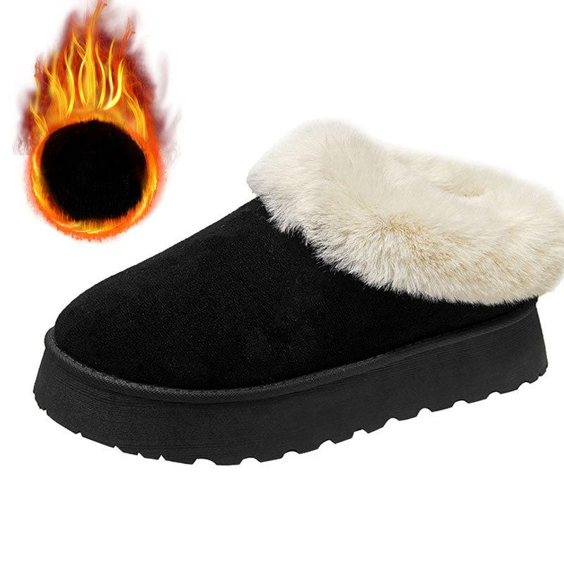 Women's Snow Boots Warm Women's Non Slip Soft Shoes Non Slip Comfortable Warm Ankle Boots