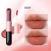 Hot Double End Lip Glaze Full Gloss Mirror and Matte Velvet Lip Gloss Anti Stain Cosmetic Lip Glaze Long Term Color and Moisture