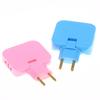 EU-Stecker 180 Grad drehbarer Steckdosenadapter Reise-Netzteilstecker Universeller Mehrfachsteckdosenadapter mit USB-Typ-C-Anschluss
