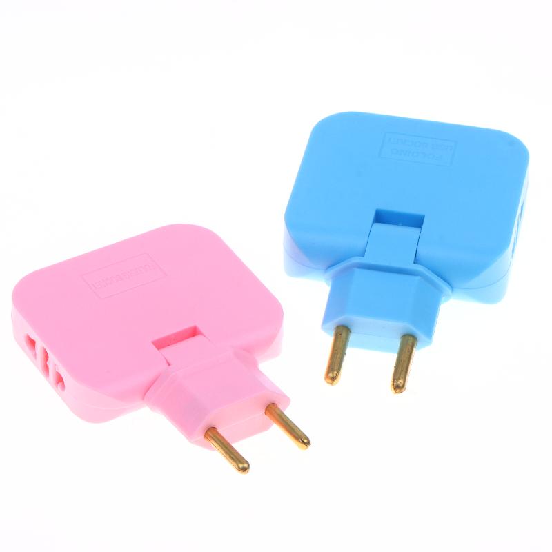 EU-Stecker 180 Grad drehbarer Steckdosenadapter Reise-Netzteilstecker Universeller Mehrfachsteckdosenadapter mit USB-Typ-C-Anschluss