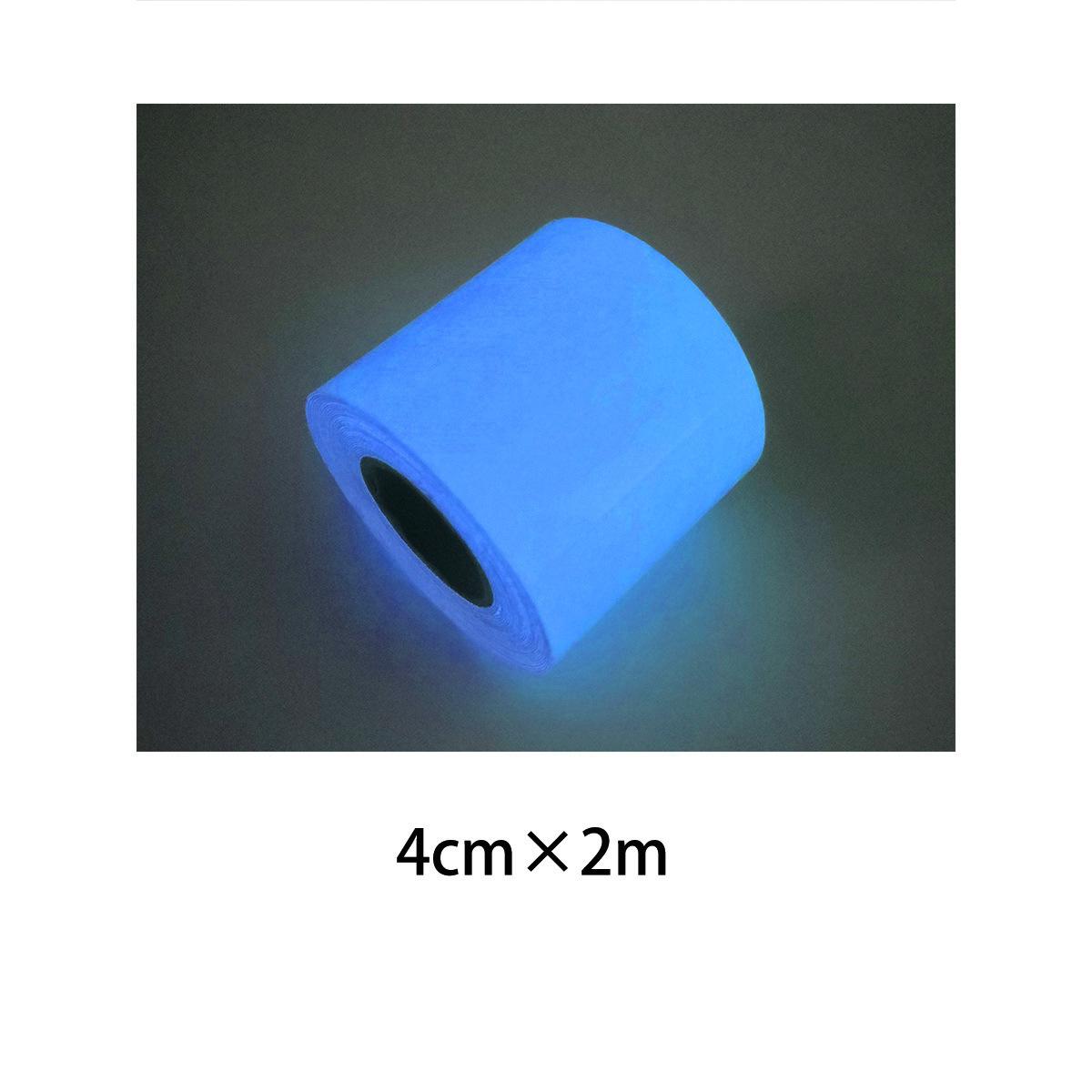 

Green Luminous Tape Self Adhesive Glow in The Dark Stickers Stage Decorative Luminous Fluorescent Tape Warning Stickers 4*200cm синій