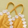 Toddler Kids Baby Girl Lemon Romper Bodysuit Clothes Sunsuit Outfits Floral