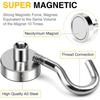 32mm Magnetic Hooks 75lbs Super Strong Magnet Hook for Cruise Cabin Refrigerator Classroom Magnetic Metal Hooks for Grill 1pcs