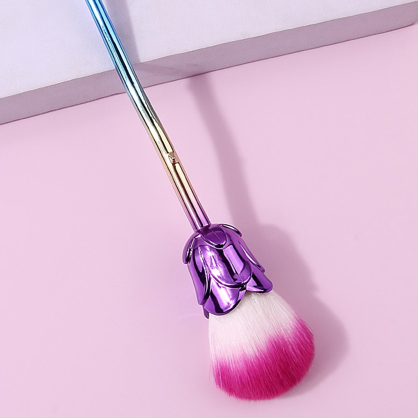 

High-Quality Single Rose Makeup Brush - Multi-Purpose Face Brush, Blush Brush, Loose Powder Brush, Contour Brush, Versatile Powder Brush for Beginners