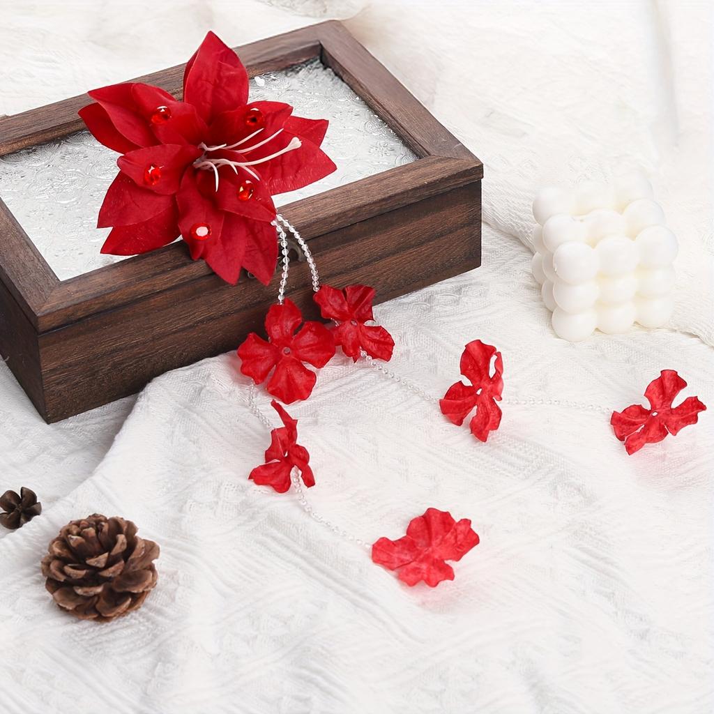 Hawaiian-Inspired 1pc Long Tassel Artificial Flower Hair Clip Bridal Wedding Hair Accessories Beach Parties,Daily Wear