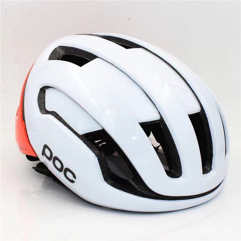 

Swedish Helmet Road Bike Integrated Cycle Mountain Bike Riding Gear Men and Women * POC White Orange *