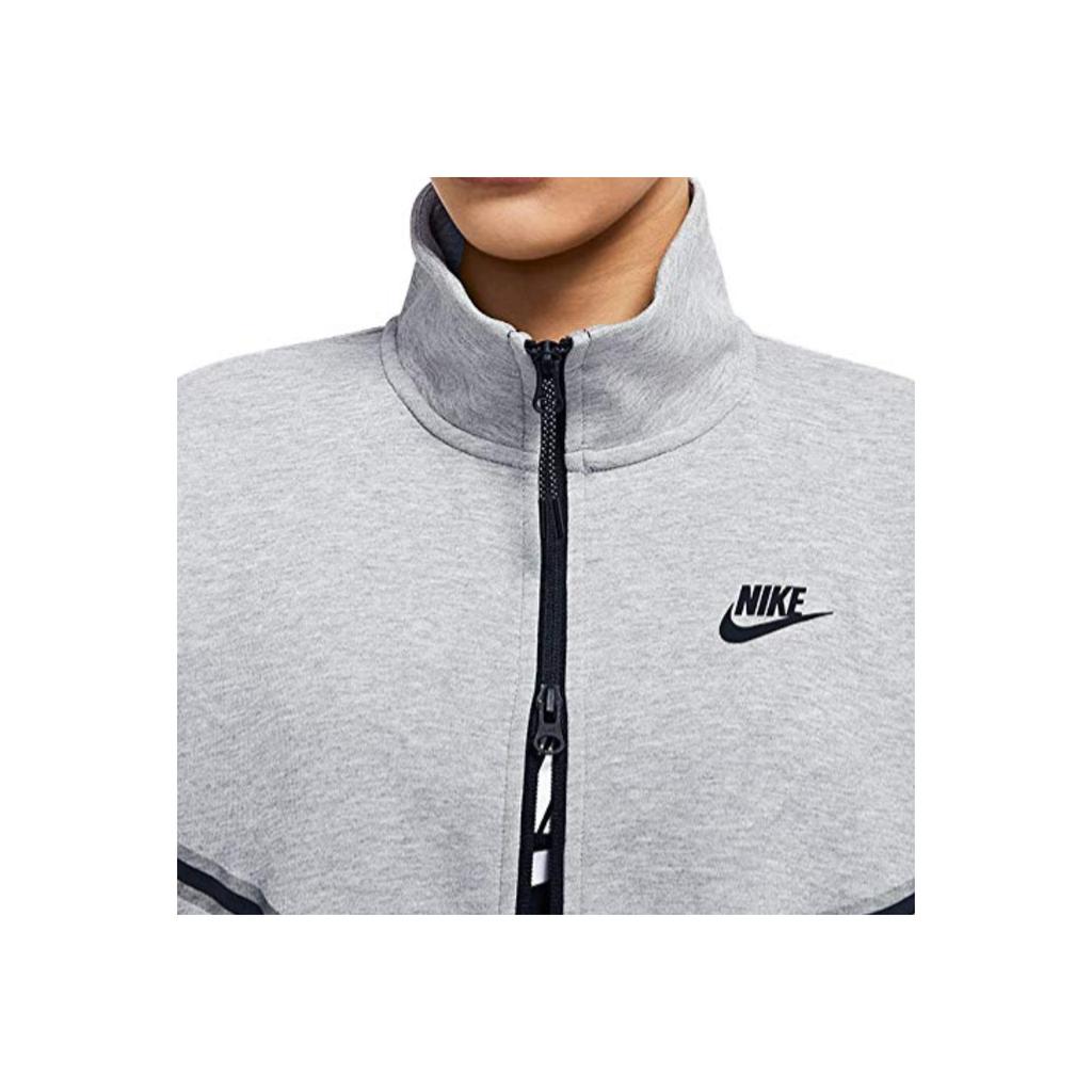 Nike Solid Color Brand Logo Zip-Up Jacket Women Jackets Gray CW4297-063