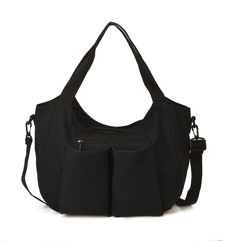 New Ins Style Summer Casual Lazy Shoulder Messenger Tote Bag Versatile Simple Pocket Large Capacity Cloth Bag