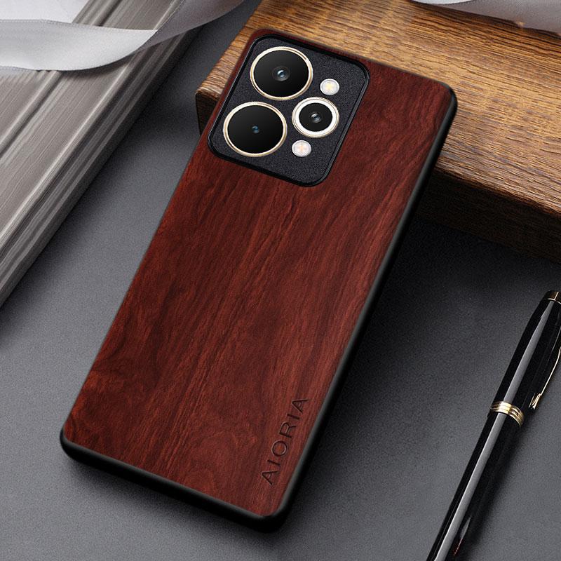 For Realme 15 Pro 15T Case Capa Coque Lightweight Durable Wooden Prattern Pu Leather Cover for Realme 15t Case Funda