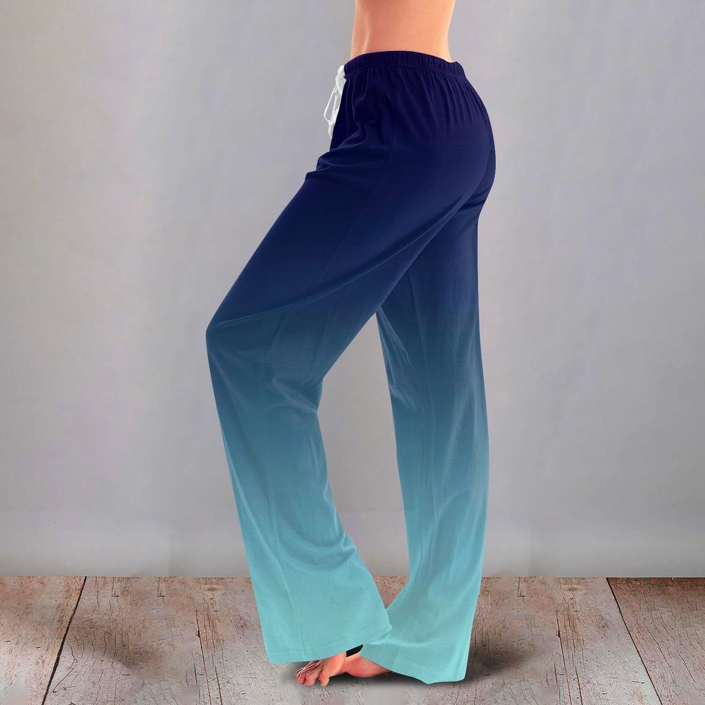 Women's Cute Floral Print Drawstring Pants Casual Pajama Pants