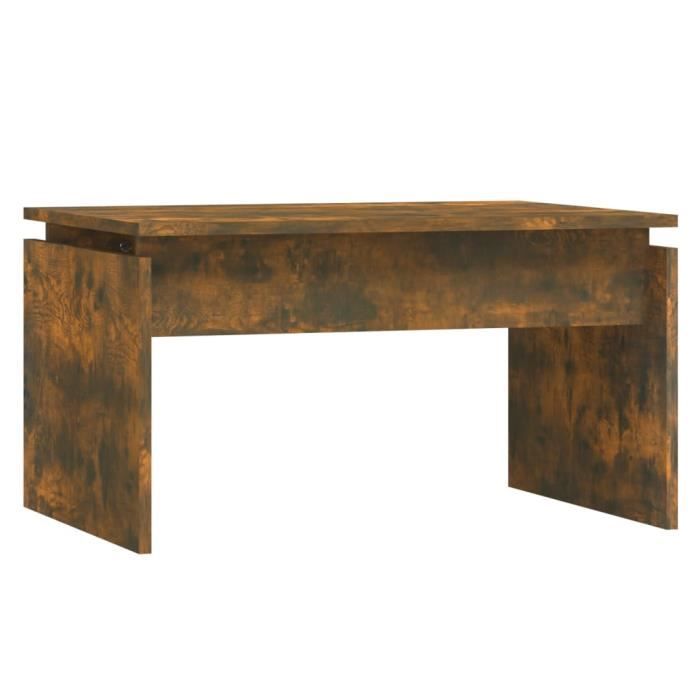 825840 vidaXL Coffee Table Smoked Oak 68x50x38 Cm Engineered Wood