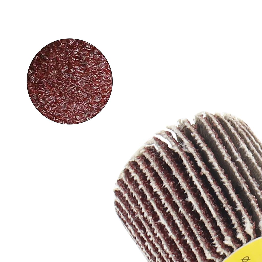 80 Grits Flap Wheel Sandpaper Wheel Rust Remover Deburring Grinding Polishing Tool for Flat Surface