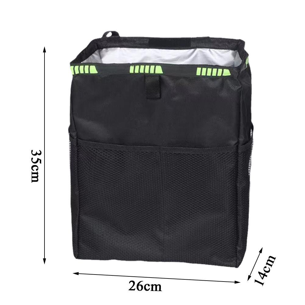 2022   1 Pcs Black Car Waterproof Trash Bag Trash Can Garbage Waste Storage Bin Easy To Fold Large Capacity Can Receive