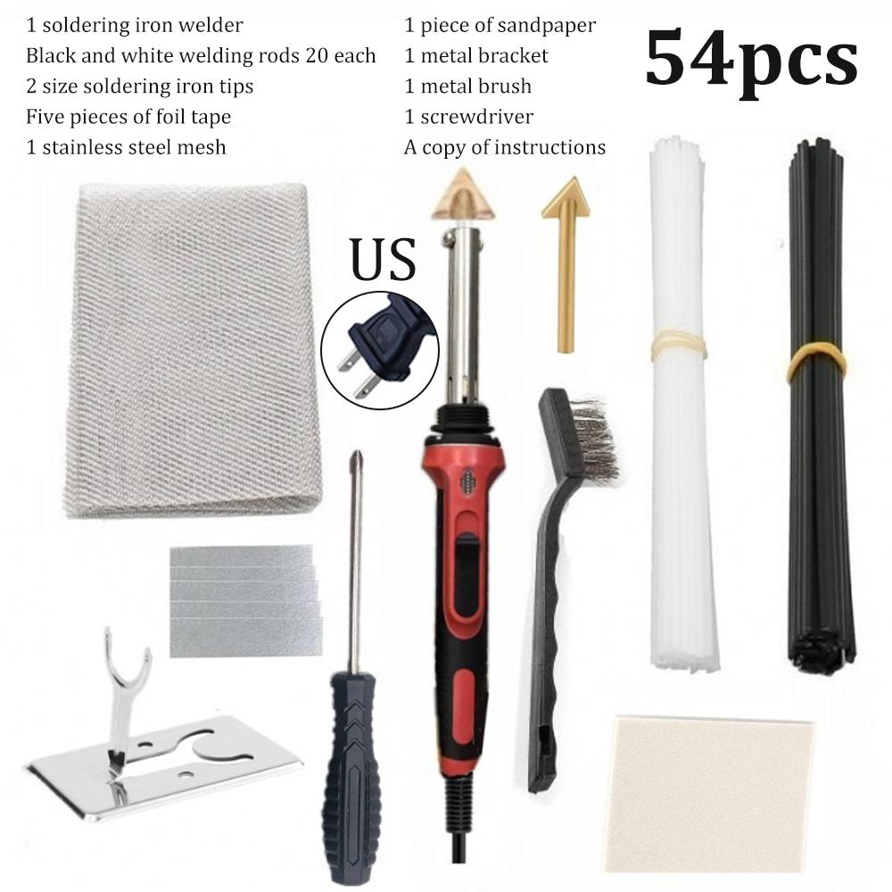 Plastic Soldering Iron AC 110V 220V Welding Welder for Bumper Kayak Repair with Rod Tips Wire Mesh Tin Wire US EU Plug 50Hz 60Hz