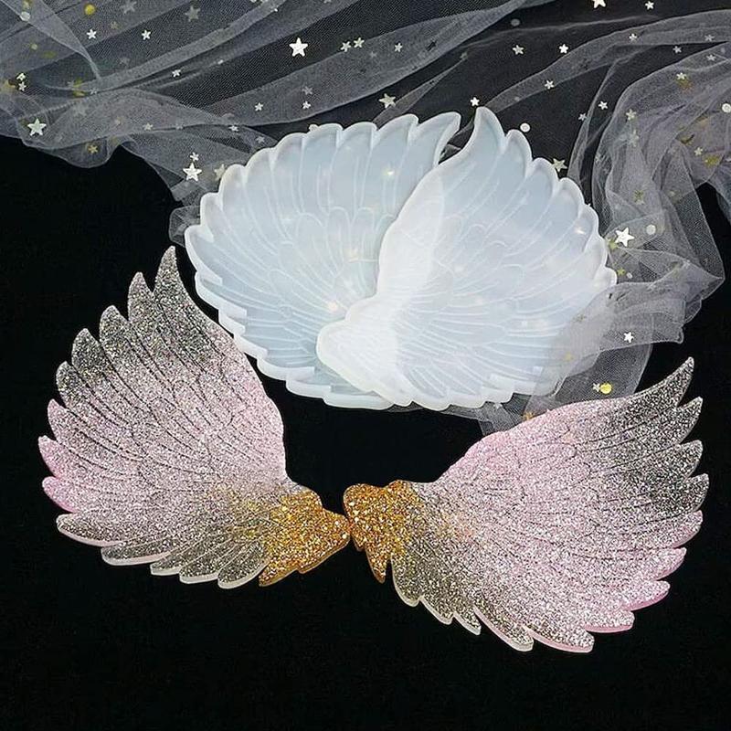 Angel Wings Silicone Molds Epoxy Resin Casting Molds for Jewelry Making Crafs DIY Pendant Necklace for Key Chain Decor