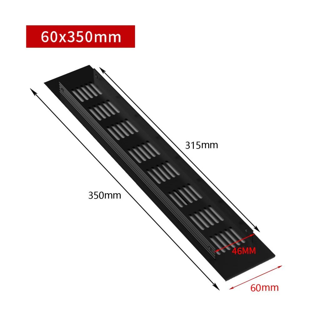 60mm Ventilation Grille Air Vent Grille Aluminum Alloy Black