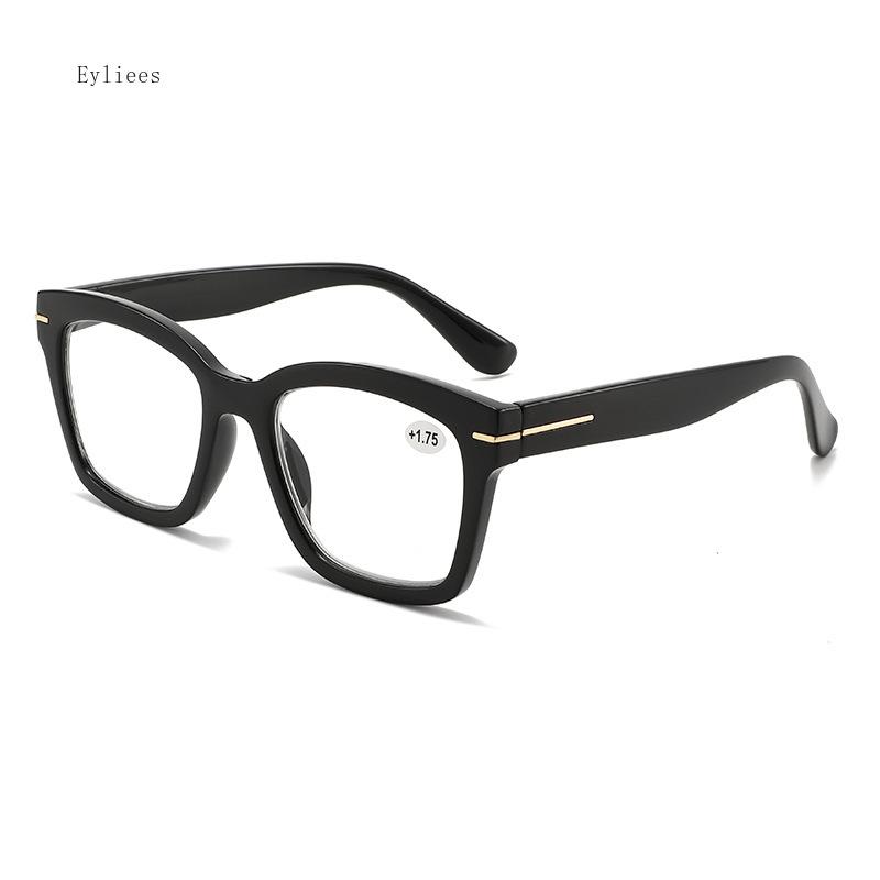 

Fashion Male Clear Round Shape Spectacles Frames Prescription Optical Grade Lenses PC Eyeglasses T Decorative Anti- Blue-Ray Spectacles +2.5 1