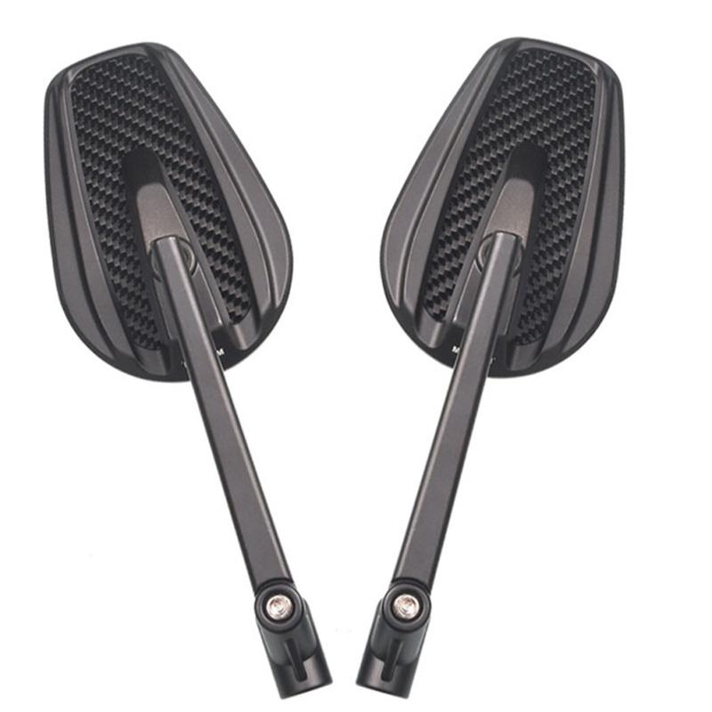1 Pair Motorcycle Rear View Mirror, Aluminum Alloy Shell High-definition Glass Mirror, M8 M10