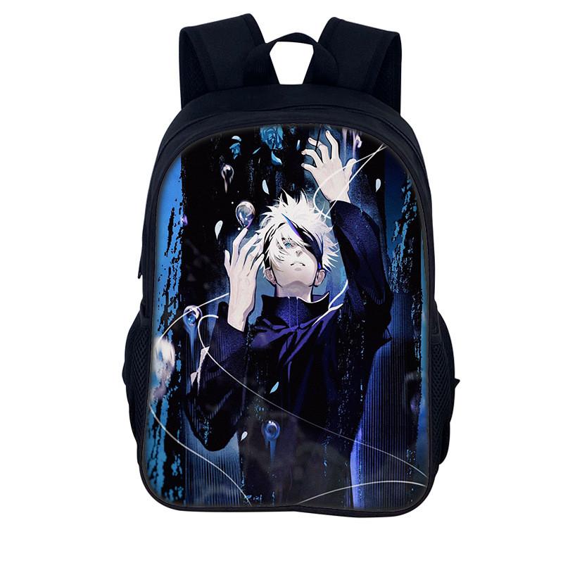 Jujutsu Kaisen Backpack For Men And Women Durable Nylon Casual School Travel Bag