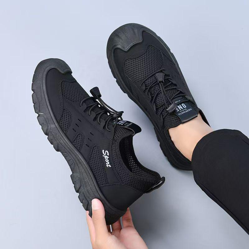 Men's Summer Breathable Mesh Shoes, Soft Sole, Non-slip, Comfortable Hiking and Casual Sports Shoes.
