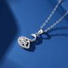 Pass Diamond Test Real Moissanite Swan Necklace Certification Silver Woman Wedding Necklace Premium Jewelry