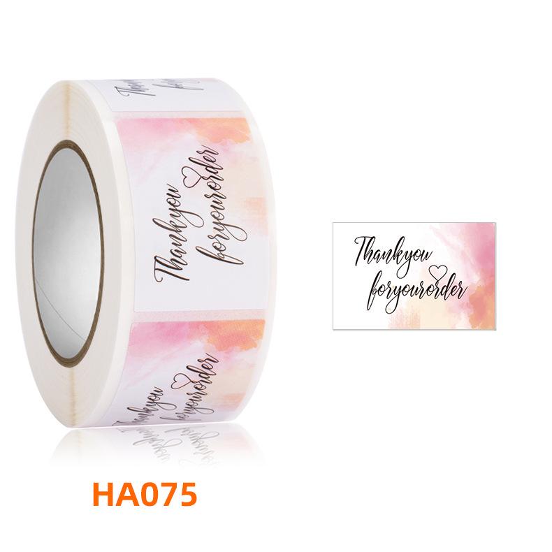350pcs Rectangular 'Thank You' Adhesive Sealing Labels