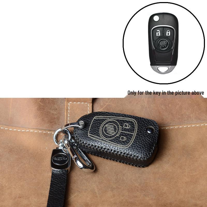 Leather Key Case for Buick Models: Excelle, Verano, Envision, GL8, LaCrosse, GL6, Regal, Excelle GT
