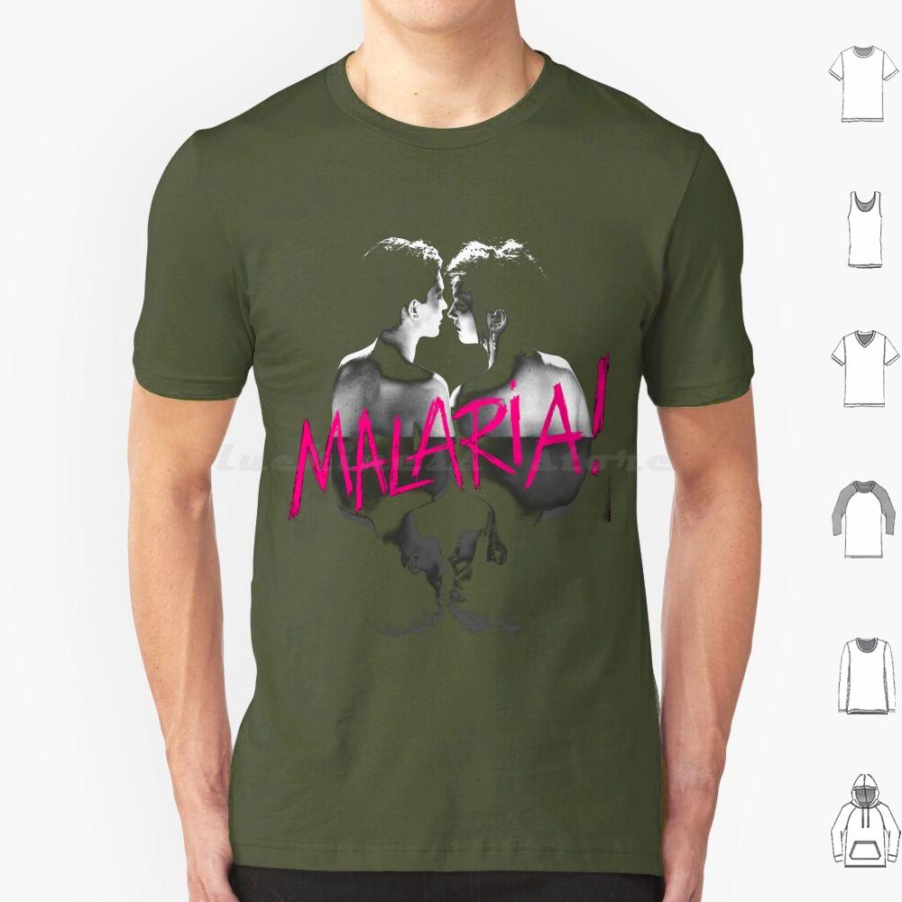Malaria T Shirt Cotton Men Women DIY Print Neue Deutsche Welle Malaria 80s Industrial Metal Punk Post Punk Gothic Dark Black