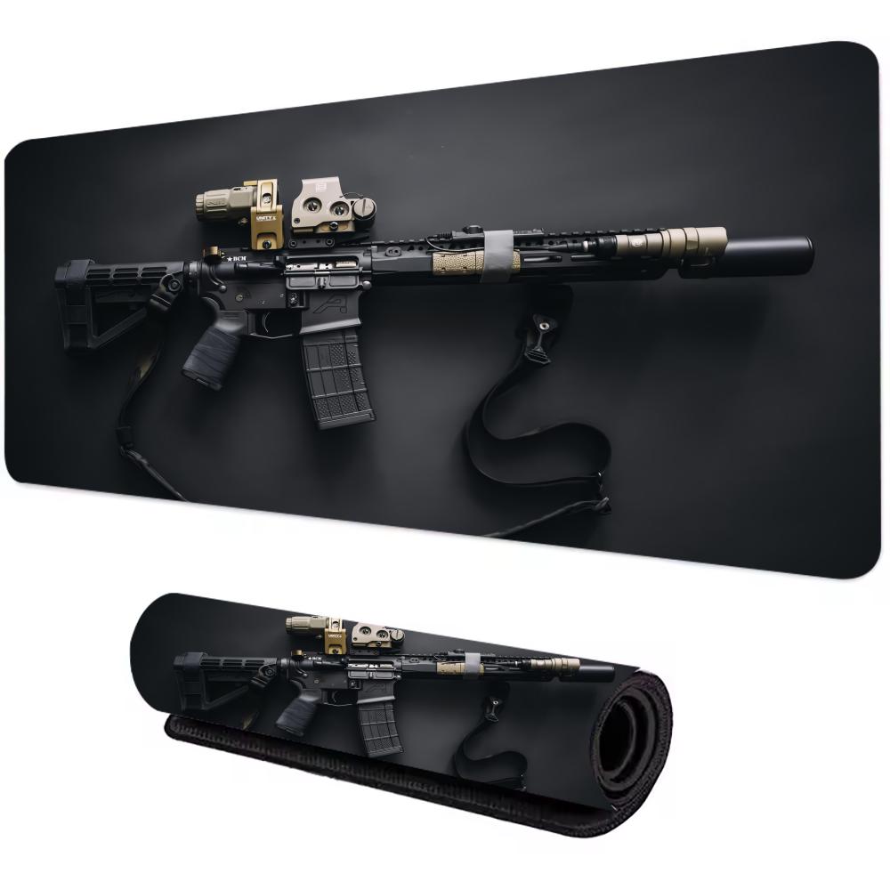 Firearms Mouse Pad Large Computer Office Game Table Mats XXL Rubber Antislip Gaming Keyboard Mousepads Long Desk Pads
