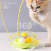Tumbler Cat Toy Removable Stick Feather Scratching Ball Anti-Bite Turntable Interactive Toy For Small Cats, Kitten Interesting Pet Supplies