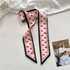 Printing Decorative Ribbon Skinny Silk Small Scarf Lady Tie Hair Scarf  Headband