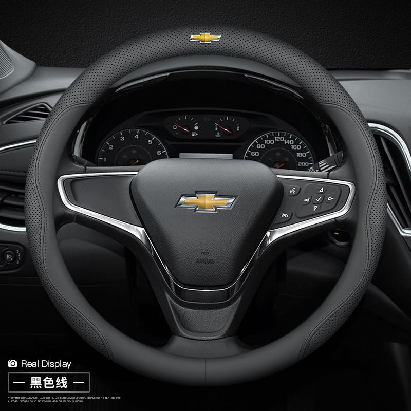 Leren Stuurwielhoes voor Chevrolet Chevy Equinox Malibu Impala Aveo Traverse 2011 2012 - 2022 2023 2024 Accessoires