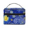 Vincent Van Gogh Cielo Azul Noche Estrellada Impresión Bolsa Organizadora de Maquillaje de Viaje Estuches Cosméticos Grandes Neceser para Niña Mujer Damas