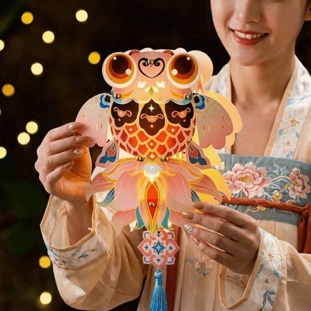 Butterfly Children's Hand-held Lanterns Paper Luminous Lantern Mid-Autumn Festival