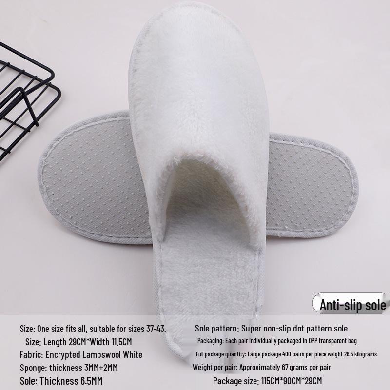 Disposable Non-slip Slippers for Hotels, B&Bs, and Beauty Salons