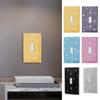 Bathroom Switch Plate Elegant Single Toggle Light Switch Plates for Home Office Decor Set of 2 Decorative Outlet Covers for Room