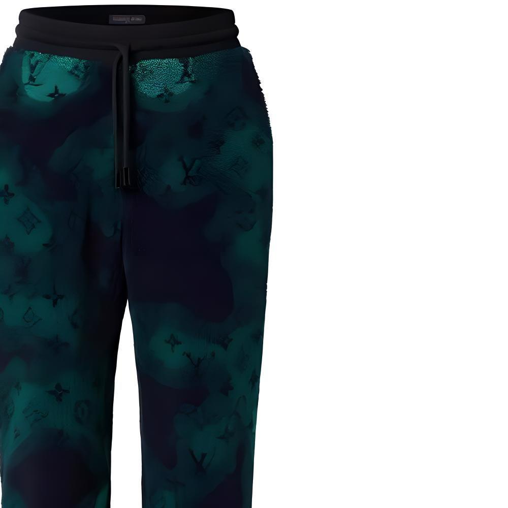 Louis Vuitton Monogram Camo Fleece Jogpants 1AATZ1