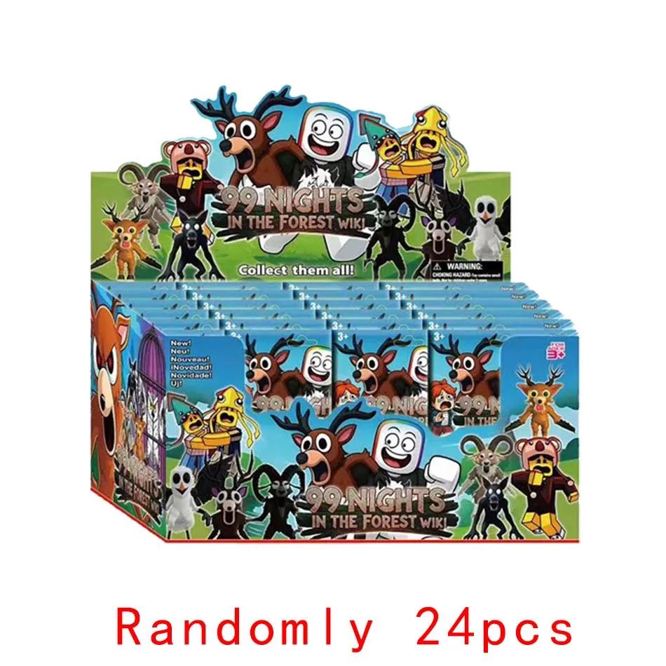Hra 99 Lesní přežití Noci Krabička s figurkami Akční figurky Sady PVC Model Hračky Párování Velkoobchodní Karta Taška s překvapením Dárek