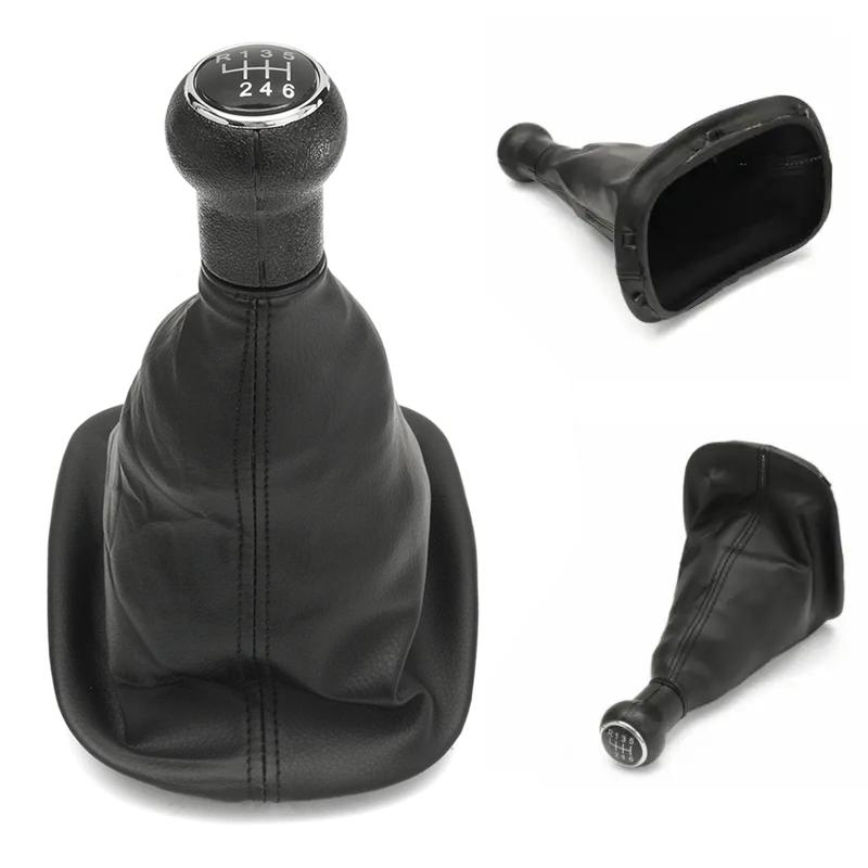 6 Speed Car MT Gear Shift Knob Lever Stick Gaiter Boot Cover Collar For VW Passat B5 B5.5 1996-2005 Car Styling Accessories