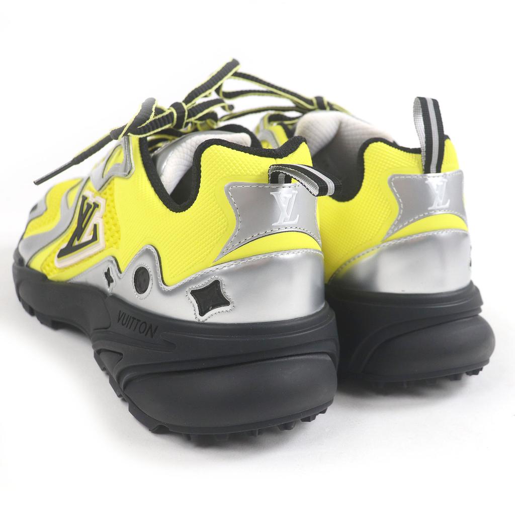 Pristine LOUIS VUITTON Sneakers LV Tatic Line Yellow Silver Mesh Mens 7.5 1AA3A8 Used
