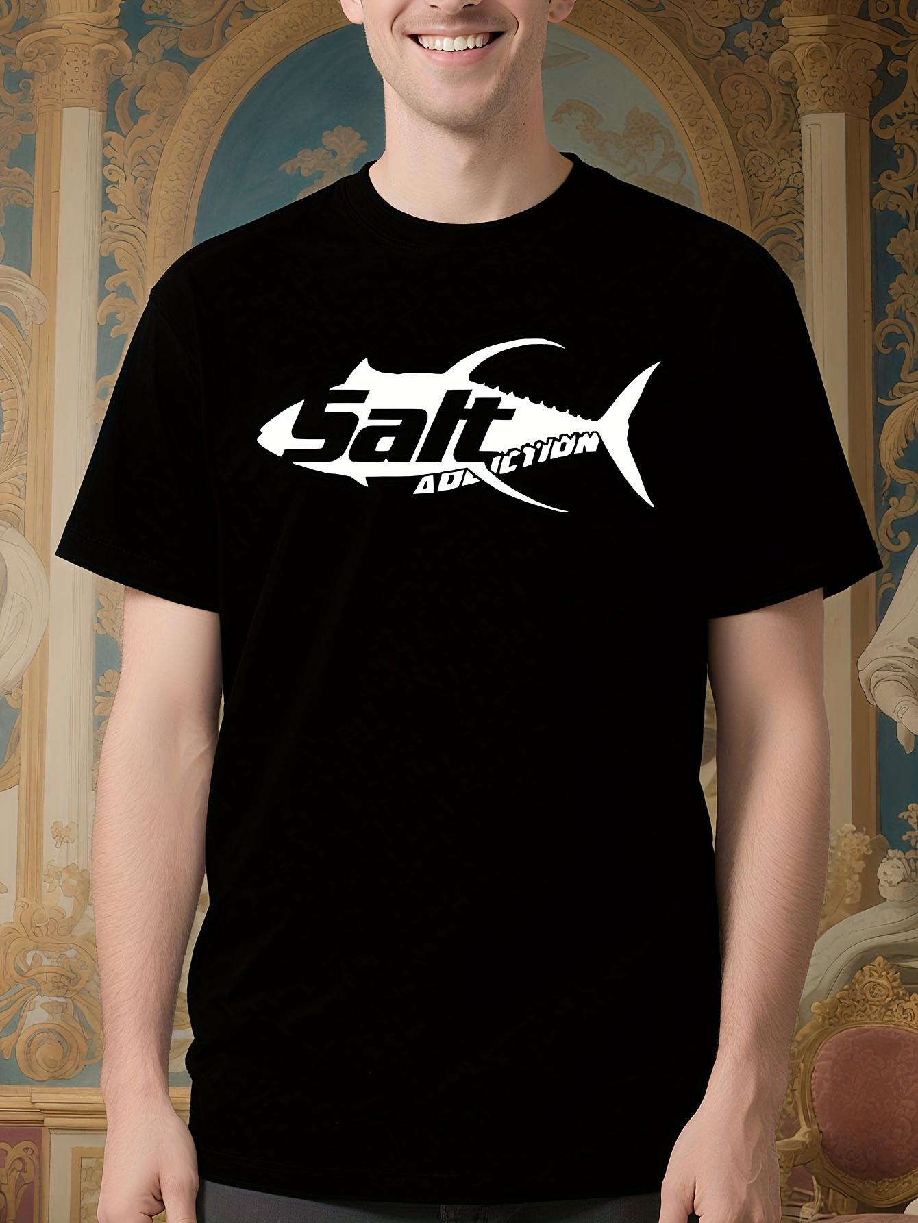 and Wo Saltwater Fishing Tshirt - Oversized Tuna Graphic ... S