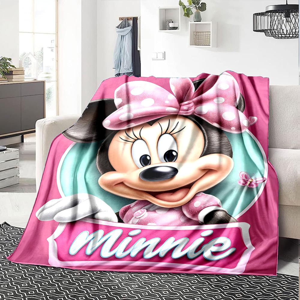 1pc M-Mouse Blanket, Gift, for Men and Women, Soft Blanket, Good for Sofa Bed Couch Travel, Lightweight Flannel Blanket