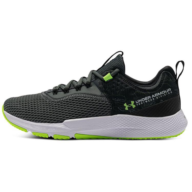 Under Armour Men s Charged Focus Training Shoes Black Lime 3025100-100 44