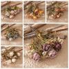 Lifelike Texture Faux Rose Bouquet Artificial Roses Cloth Petals