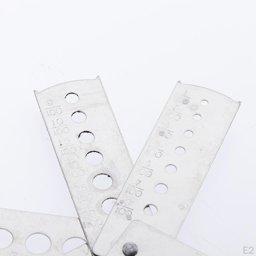 Metal Diamond Gem Measuring Fan 6-8